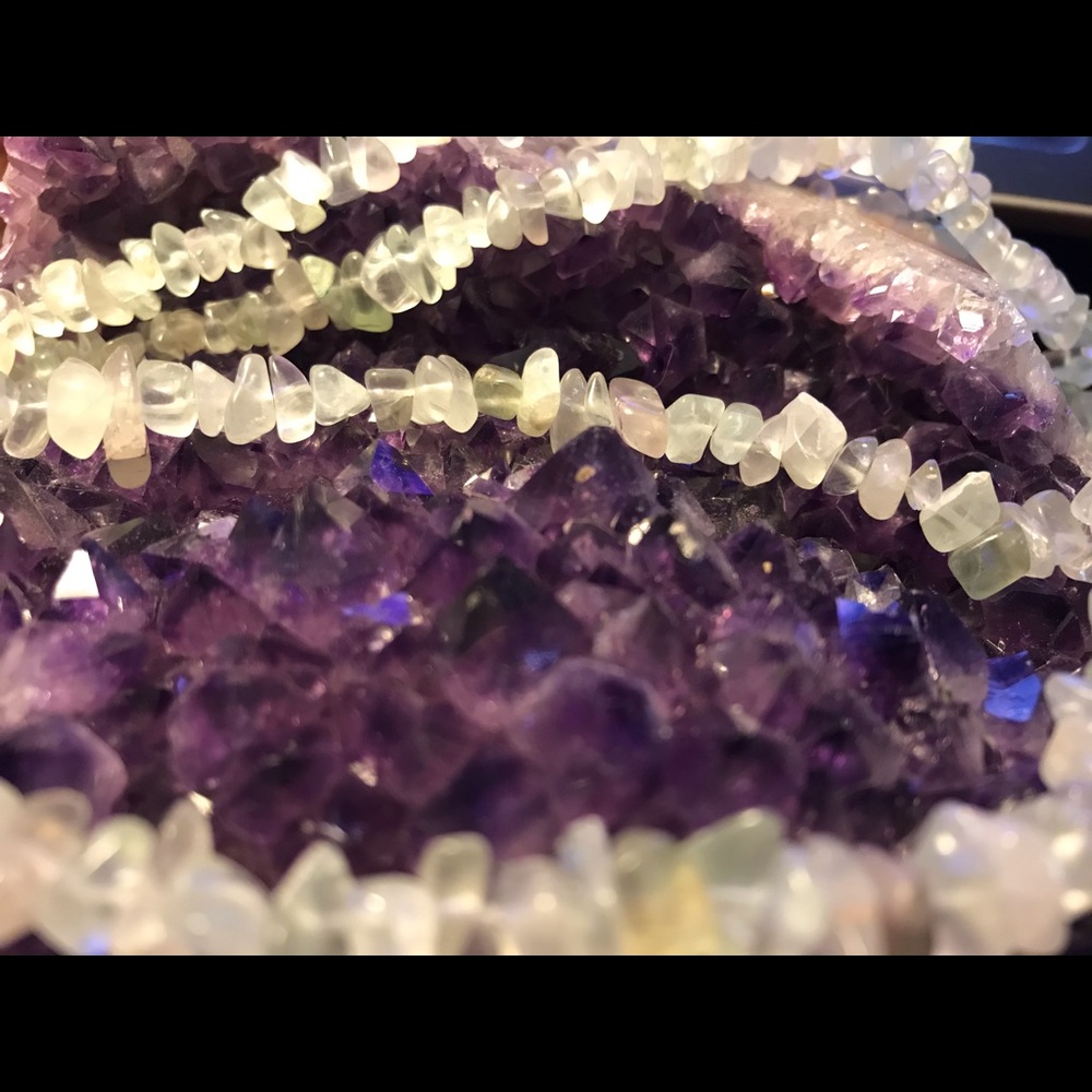 New-Genuine Fluorite Bead Necklace